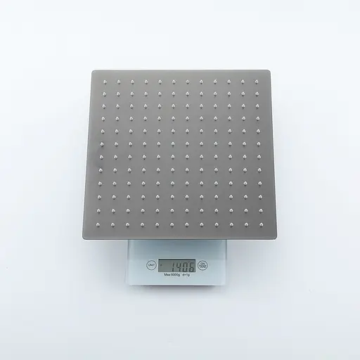 Душова система Gappo G2417-9, вилив - перемикач на лійку, збройова сталь, Графітовий хром - фото 6