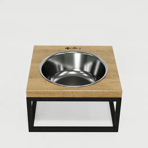 Hollky Base Solo M — миска на підставці для котів і середніх собак (1 × 0,8 л) - фото 3