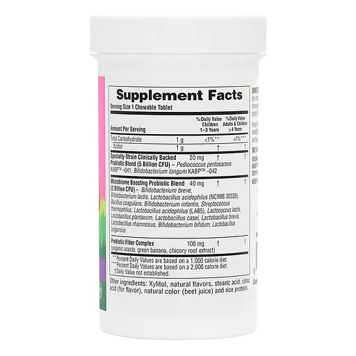 Дитячий пробіотик Natures Plus Animal Parade Probiotic, 30 жувальних таблеток - Ягоди - фото 2