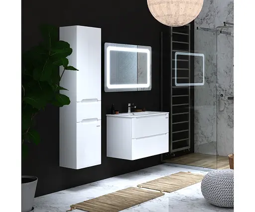 Тумба підвісна Sanwerk Вега Air 81 Білий з умивальником Клеа (MV0000814) Білий - фото 5