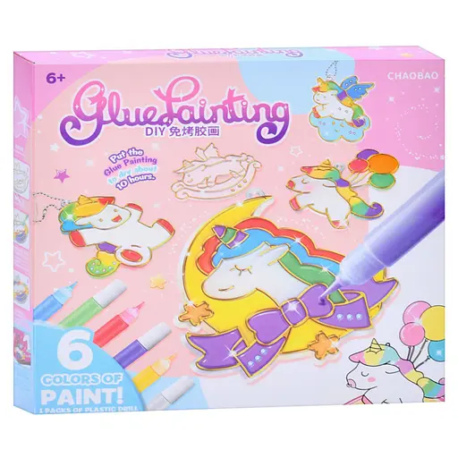 Детский набор для творчества "Подвеска-раскраска" 7600-1-23-21-2123-3 цепочка, краски 6 цветов