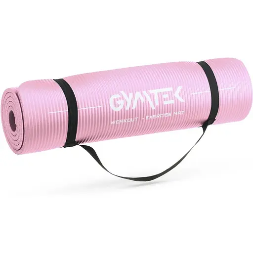 Коврик (мат) для йоги и фитнеса Gymtek NBR 1,5см розовый
