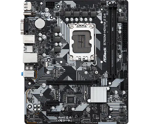 Mатеринська плата ASRock B760M-HDV/M.2 D4 LGA 1700 (B760M-HDV/M.2 D4)