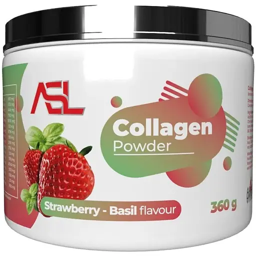 Препарат для суставов и связок AllSports Labs Collagen Powder, 360 грамм - Клубника-базилик
