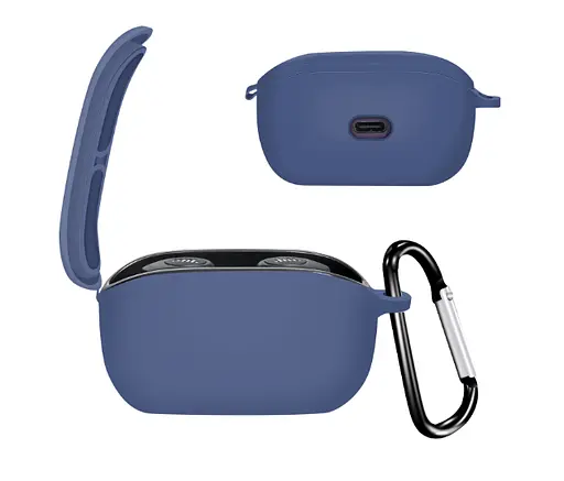 Чохол-накладка DK Silicone Candy Friendly із карабіном для JBL Wave 100 (dark blue) - фото 2