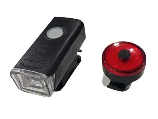 Вело набір фара передня + задня Hua Yu HY028 велосипедний ліхтар та габарит мигалка стоп - фото 6