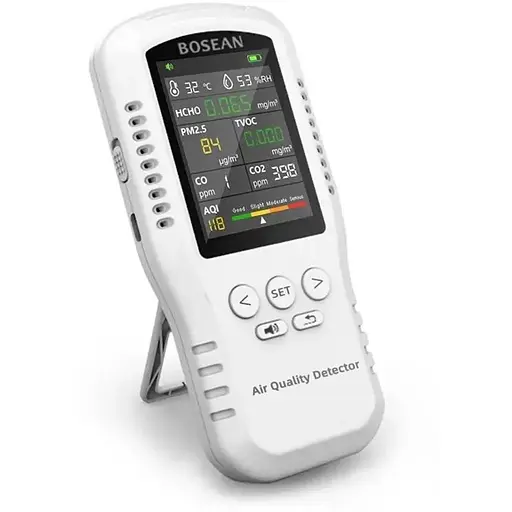 Датчик анализатор качества воздуха Bosean T-Z01Pro по 5-ти параметрам профессиональный портативный