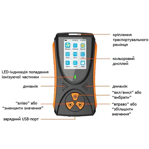 Дозиметр радіації, радіометр, лічильник гейгера професійний Nectronix HFS-10, на акумуляторі (100861) - фото 5