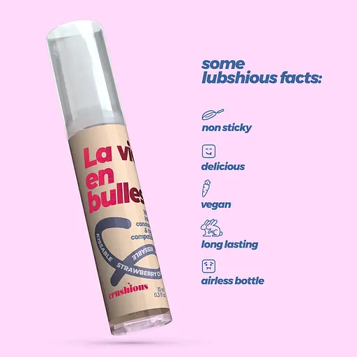 Лубрикант оральний Crushious Steal My Kisses зі смаком полуничного шампанського 10 мл - фото 6