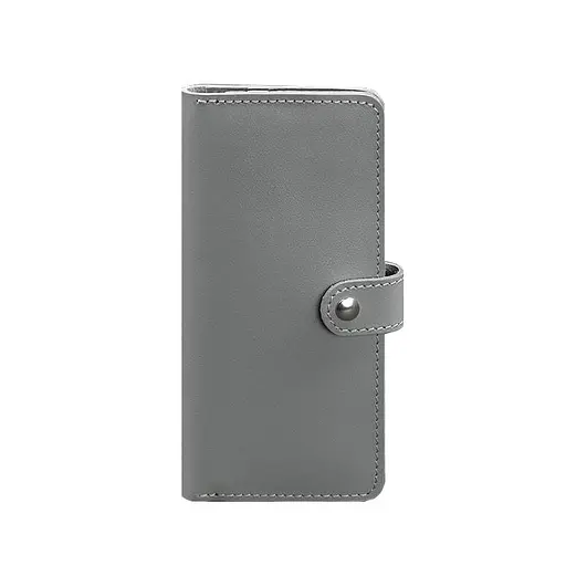 Кожаное портмоне 7.0 серое - фото 7