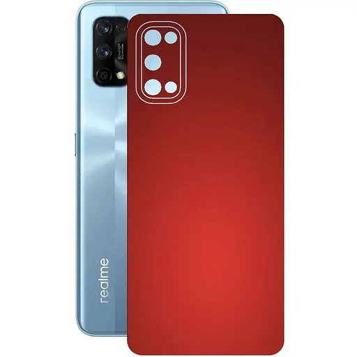 Захисна плівка StatusSKIN для Realme 7 Pro Корпус Вініл червона, матова - фото 1