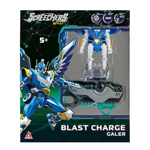 Ігровий набір Screechers Wild! S5 L1 V2 Галер запускач-бластер та машинка-трансформер (KS686111) - фото 2