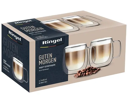 Набор чашек с двойной стенкой Ringel Guten Morgen, 2х400 мл - фото 5