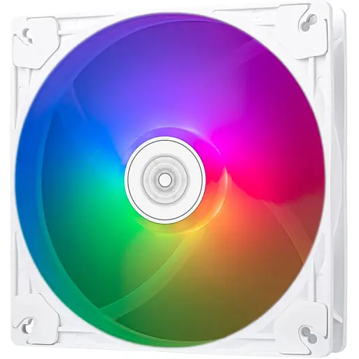 SilverStone Корпусный вентилятор Vista VS140W ARGB, 140мм, 1600rpm, 4pinPWM, 3pin+5VARGB, 30.8dBa, белый