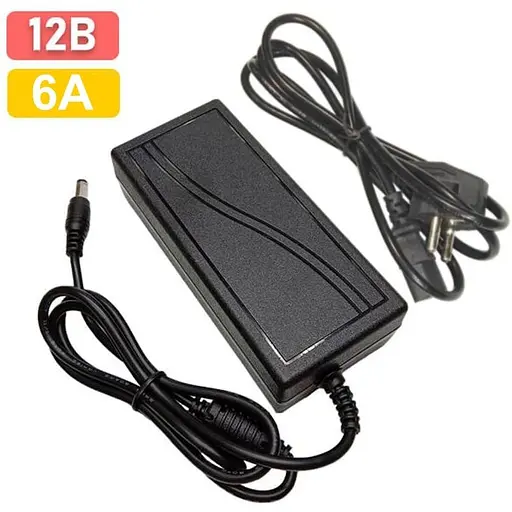 Блок питания для камер видеонаблюдения OEM 12 вольт 6 Ампер 72W PLC-72-12 - фото 2