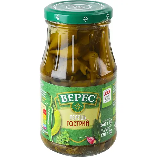 Перец Верес острый стручковый 260 г