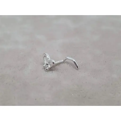 Срібна сережка-пірсинг в ніс Dear. 1052.1С - фото 2