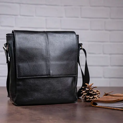 Сумка кожаная мужская SHVIGEL 22х21х7,5 см sum0012805 - фото 6