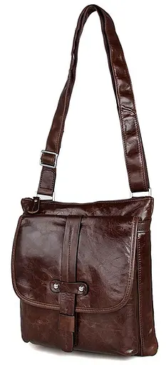 Чоловіча шкіряна сумка Vintage 25х27х6 см sum0012451 - фото 2