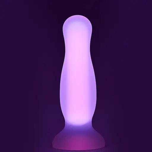 Анальная пробка Radiant Glow In The Dark 14.5 см (розовый) - фото 5