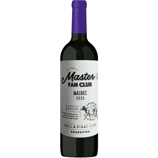 Вино Grill Master Fan Club Malbec сухое красное 13.5% 0.75 л