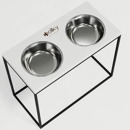 Hollky Base XL40 — миски на підставці для великих собак (2 × 1,8 л, висота 40 см) - фото 8