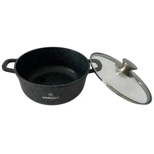 Каструля Vinnarc кругла 26 см 5.5 л вугільно-чорний (BL-0326NS) - фото 4