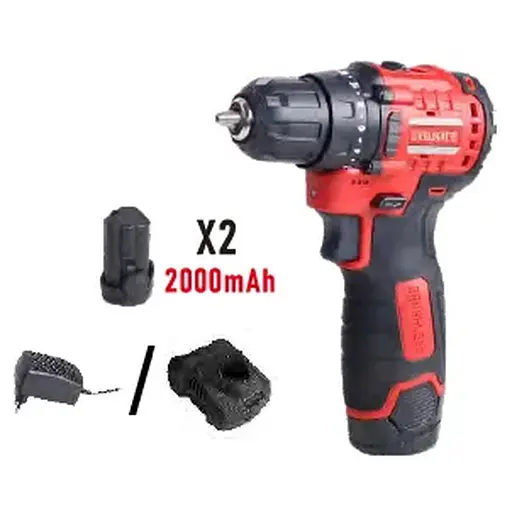 Дрель-шуруповерт акум. DS12/38BL, 12В, 38Нм, 2шв+акум.2Аг-2шт, зарядное устройство