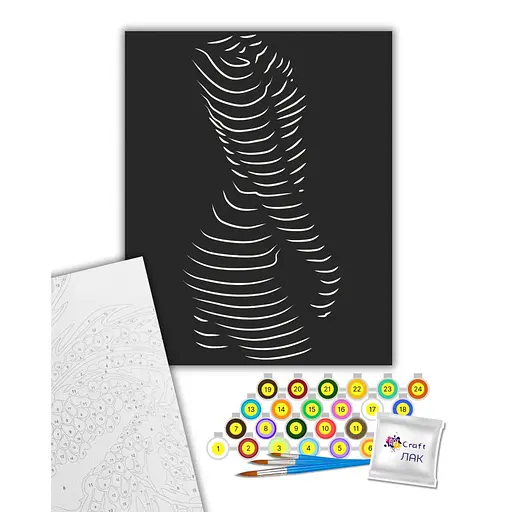 Картина за номерами "Звабливий силует" Art Craft 10117-AC 40х50 см - фото 2