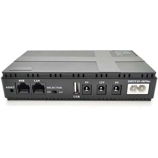 ИБП для роутеров/коммутаторов Voltronic UPS-36W DC1036P/PON/POE-430, 5/9/12V, 1A/2А, 10400мAh Black BOX - фото 1