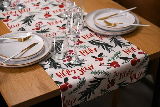 Раннер Ardesto Happy Holidays, 40х140см, 90% полиэстер, 10% хлопок, белый (ART01HW) - фото 7