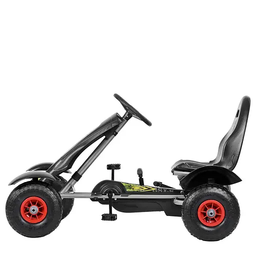 Педальный карт Bambi M 1450 Маленький гонщик на колесах черный - фото 2