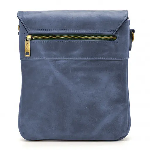 Чоловіча шкіряна сумка через плече TARWA 25х24х5 см sum0025358 - фото 4