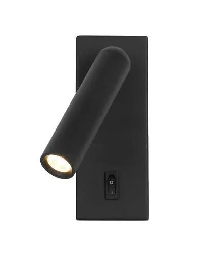 Бра, настінний світильник Italux WL-46376-1-BK Nova LED 1x2.5W 3000K 153Lm IP20 чорний - фото 3