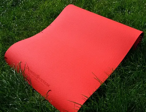 Коврик для йоги и фитнеса Power System PS-4060 TPE Yoga Mat Premium Red (183х61х0.6) (4060RD-0) - фото 7