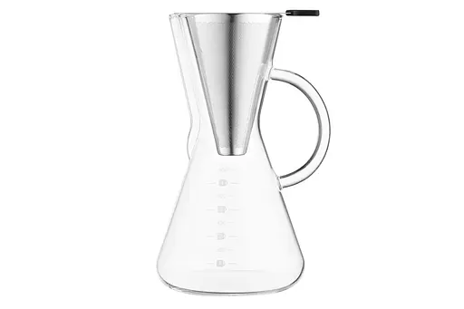 Кемекс для заварювання кави з фільтром Ardesto Black Mars 600 мл боросилікатне скло - фото 9