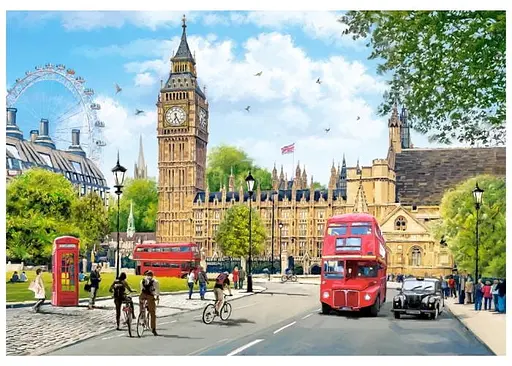 Пазл Castorland Насыщенное утро в Лондоне Англия 1000 эл. (C-104963) - фото 2