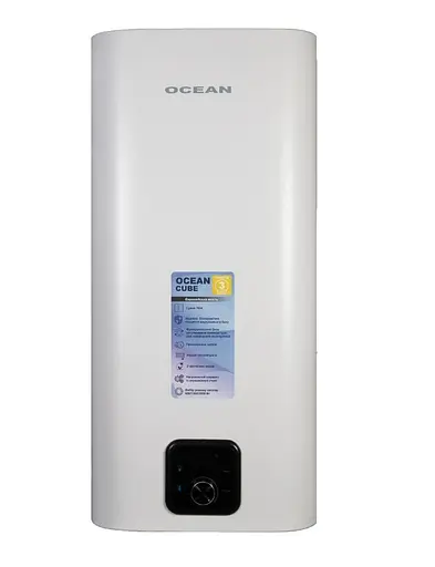 Водонагреватель Ocean CUBE 50 Л, 2 кВт, сухой, вертикальный, прямоугольный, белый (RZF50D-4 ET+DT) - фото 1