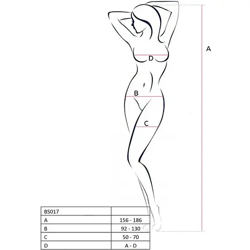 Бодістокінг Passion BS017 Black, комбінезон, імітація панчіх і пояса - фото 4