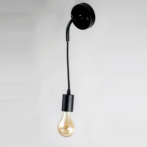 Стальное настенное бра, PikArt арт. 3942 черный - фото 1