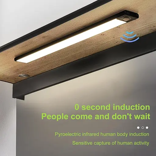 Lubcden, акумуляторний бездротовий світильник ліхтар для шафи драбини з датчиком руху - фото 2