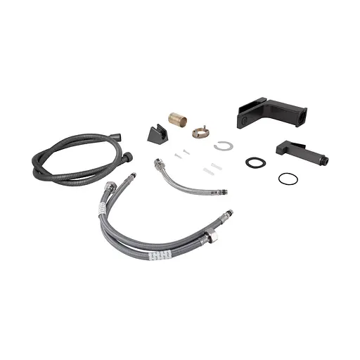 Змішувач з гігієнічною лійкою Qtap Gemini QTGEM272GMB45692 Gunmetal Black PVD, Шліфований чорний хром - фото 6