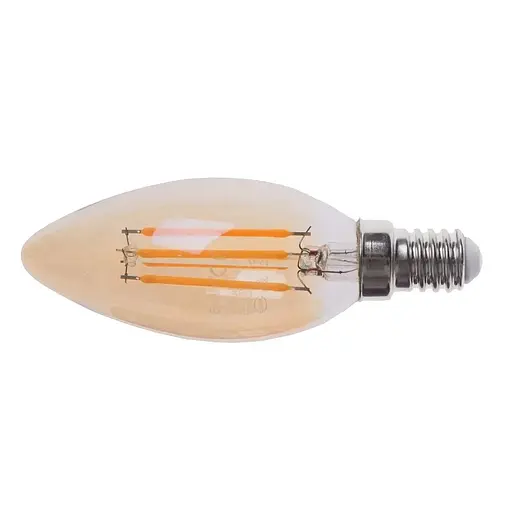Лампа Brille світлодіодна LED 6W E14 COG WW C35 Amber 220 В