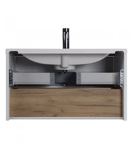 Тумба Мойдодир Bravo 80-A з умивальником Cosmopolitan 80 Білий - фото 4