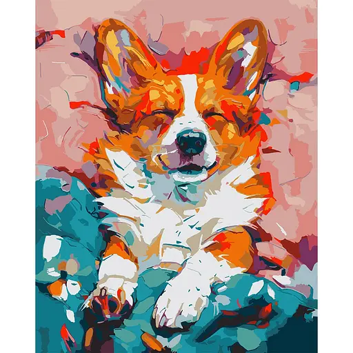 Картина за номерами Santi Улюблений коргі 40х50 см (955747)