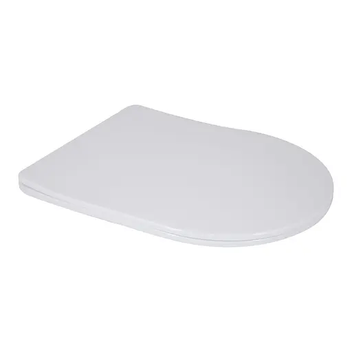 Унитаз напольный Qtap Grand Ultra Quiet безободковый с сиденьем Soft-close White QT26228301W, Белый - фото 7