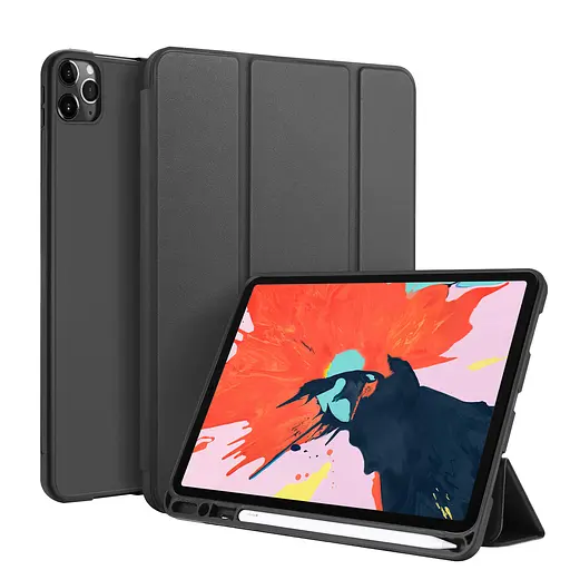 Чохол-книжка CDK для Apple iPad Pro 11" 3gen 2021 екокожа/силікон Smart Case cлот стилус (011190) black - фото 8