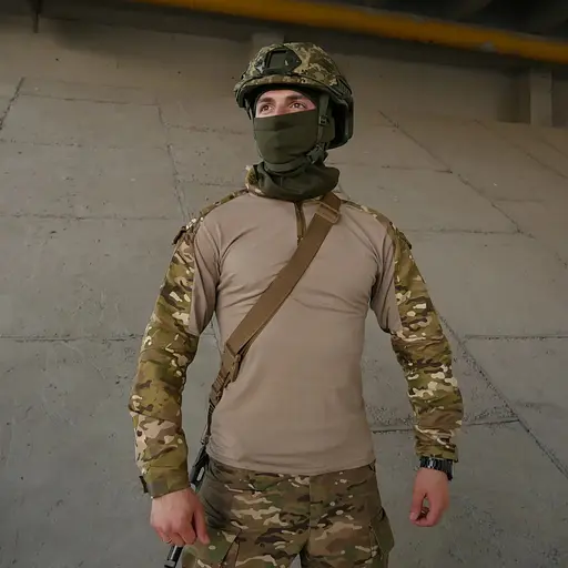 Ремінь Kiborg 3-точковий поліамідний для АК РПК Coyote (1000-k8019) - фото 7