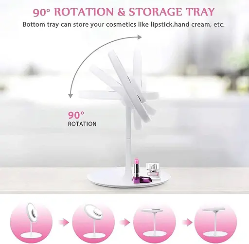 Дзеркало YOSHAN, світлодіодне для макіяжу - фото 6