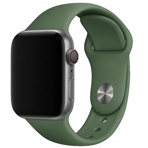 Силиконовый ремешок для Apple Watch 38/40/41/42mm(ser.10) Зеленый / Army green